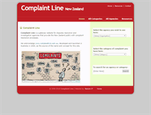 Tablet Screenshot of complaintline.org.nz